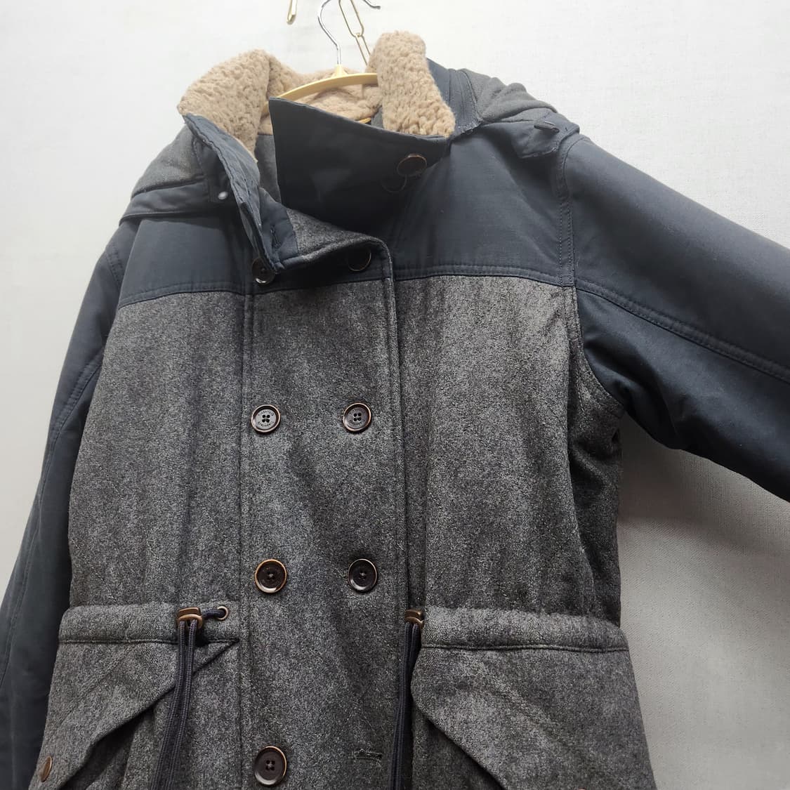 팀버랜드 코튼/울혼방 더블 버튼 자켓(안감) M(M) 상품이미지3