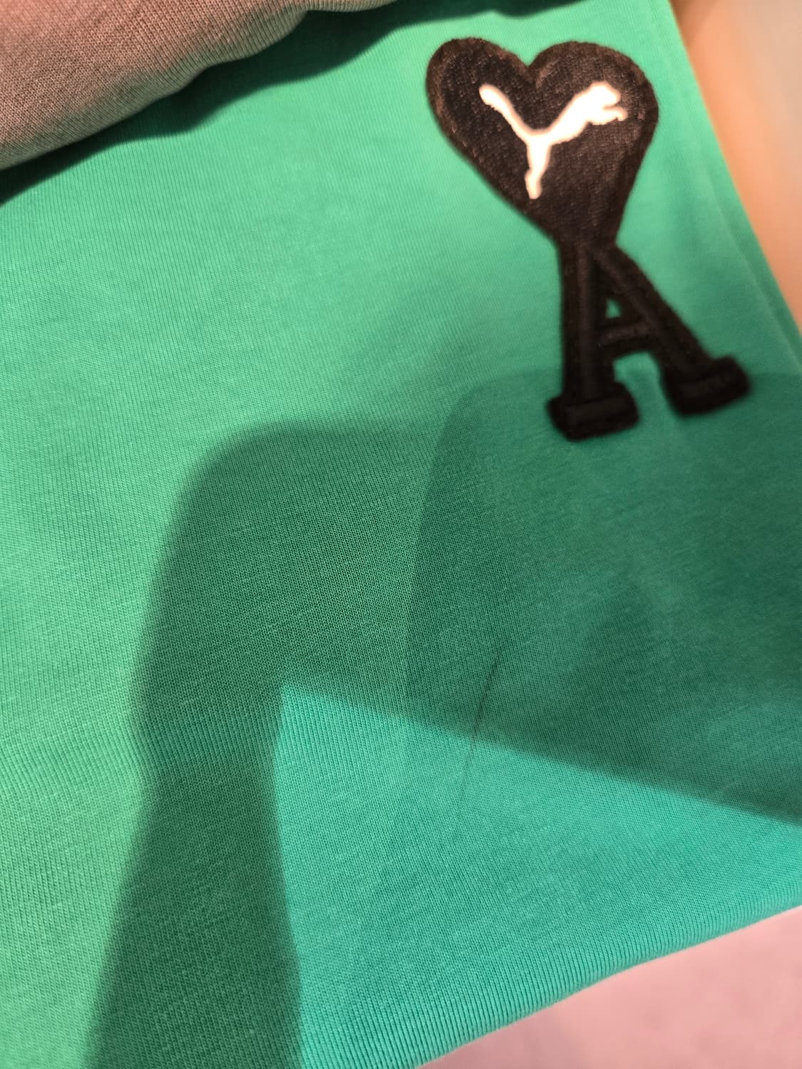 아미 푸마 콜라보 반팔 티셔츠 그린 XL 상품이미지7