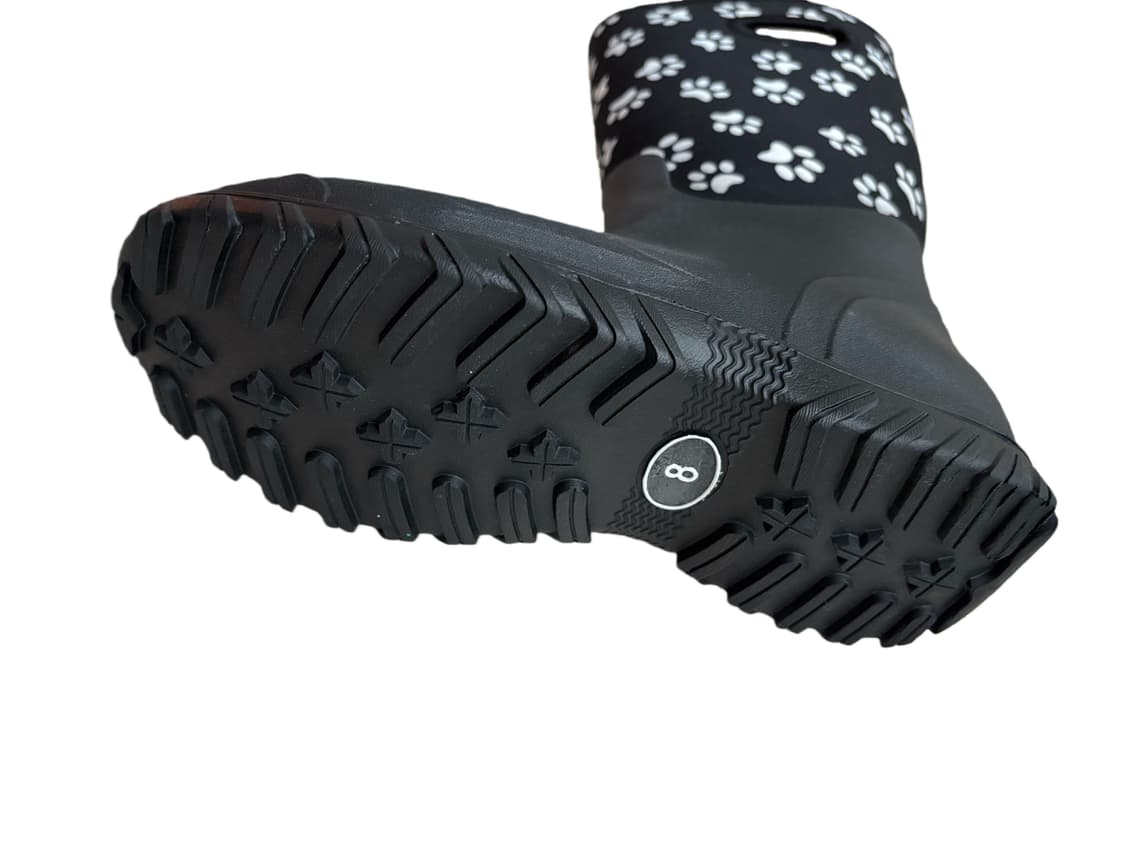 240 유니크 레인부츠 가을 겨울 강아지발바닥 블랙 패턴 노브랜드 상품이미지5