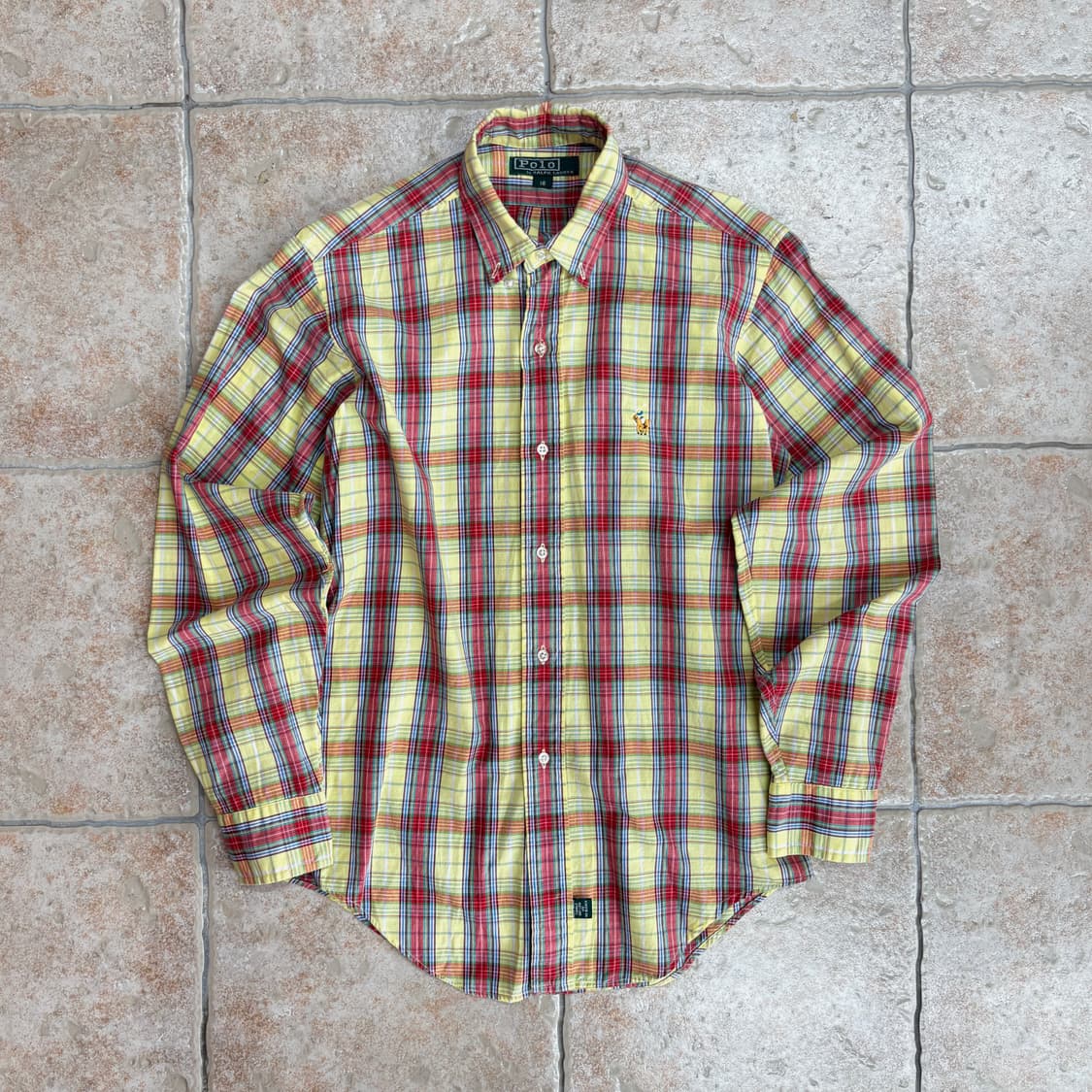 [S] Polo yellow pattern shirt  상품이미지1