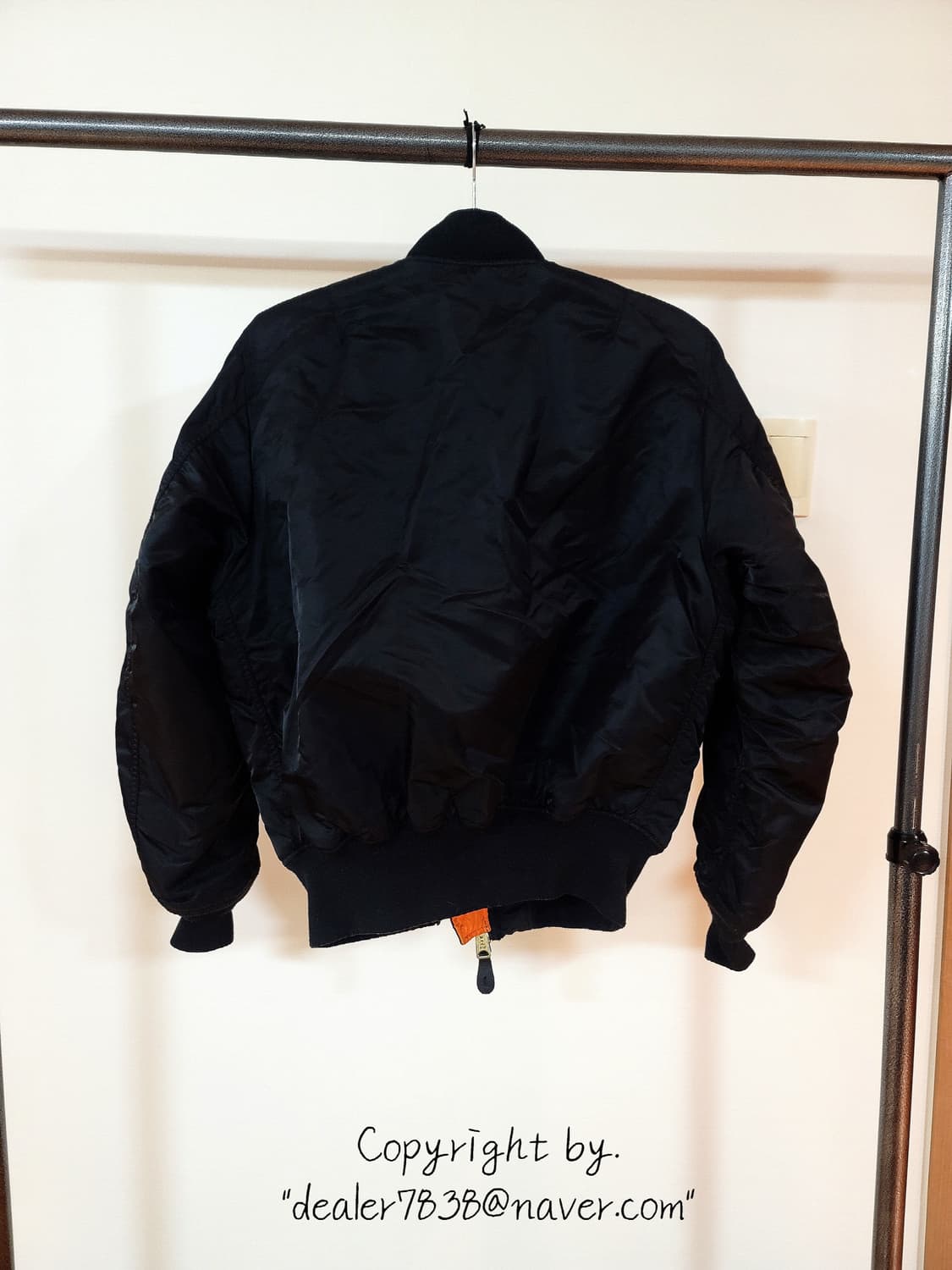 알파인더스트리 Ma-1 마원 자켓 블랙 S 170/88A 상품이미지2