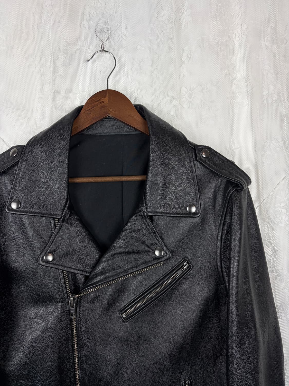 Classic Cowhide Rider Jacket 상품이미지2