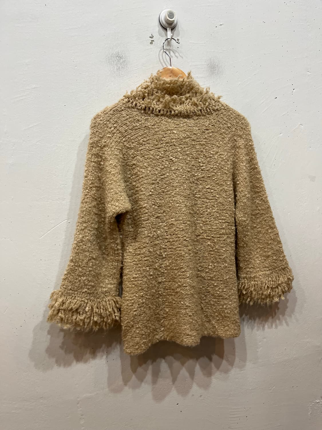 LATENDA 울 푸들 니트집업 우먼즈 상품이미지5