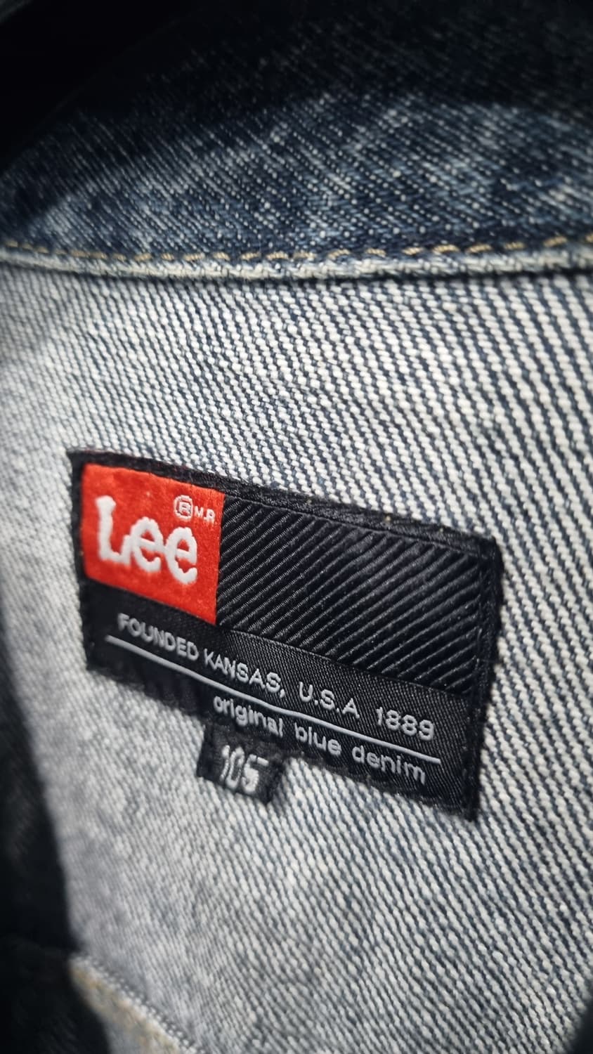 lee 리 쌍방울 올드스쿨 집업 워싱청자켓 xL(105) 상태매우좋음 상품이미지3