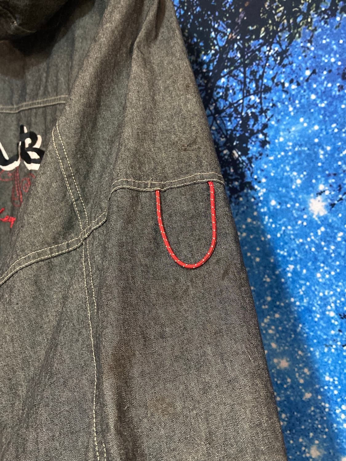 ⚜️MLB(엠엘비) 올드스쿨 데님 후드 재킷 상품이미지6