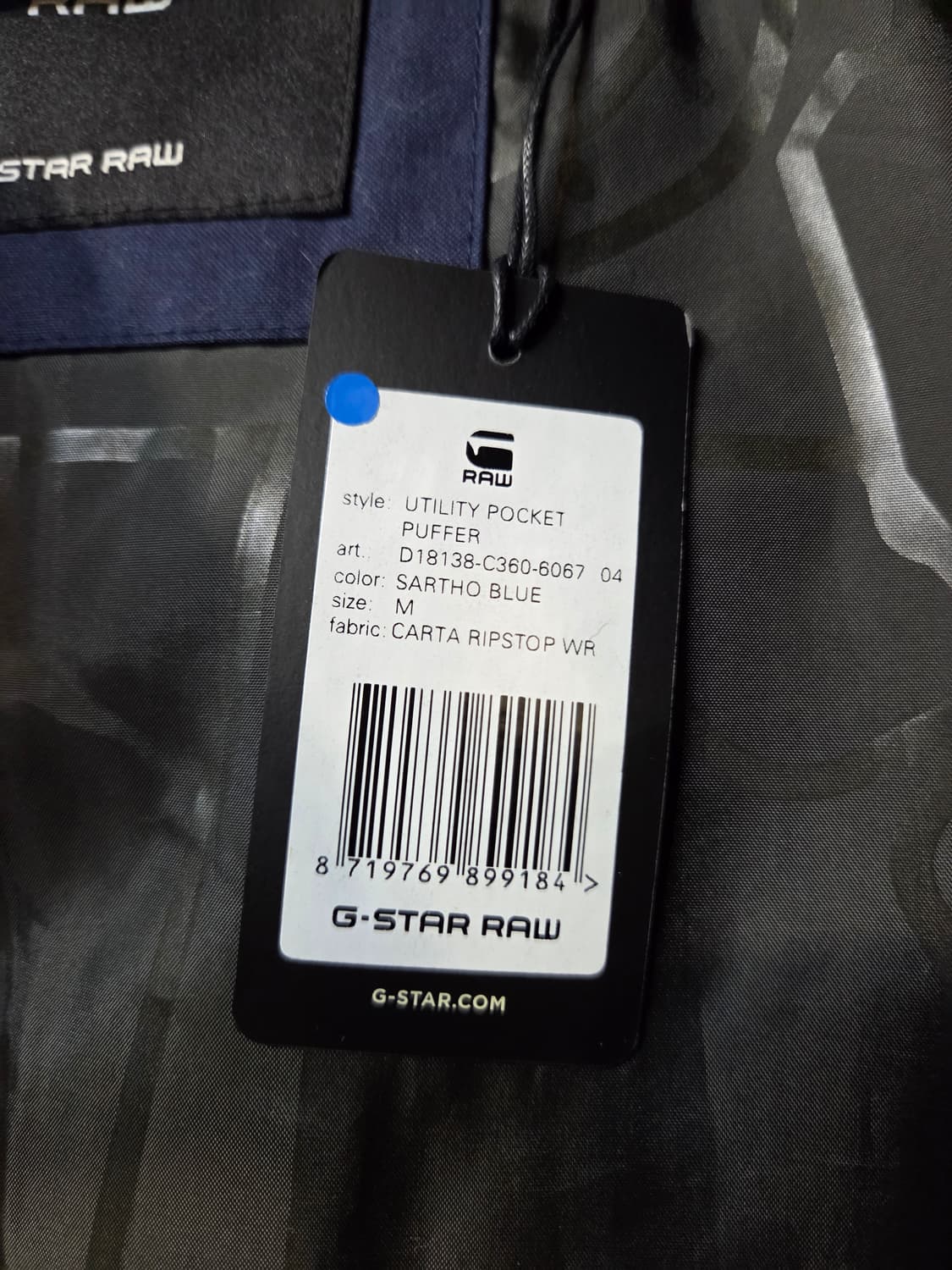 🎈특가🎈G-Star RAW 네이비 패딩 점퍼(M) 상품이미지10