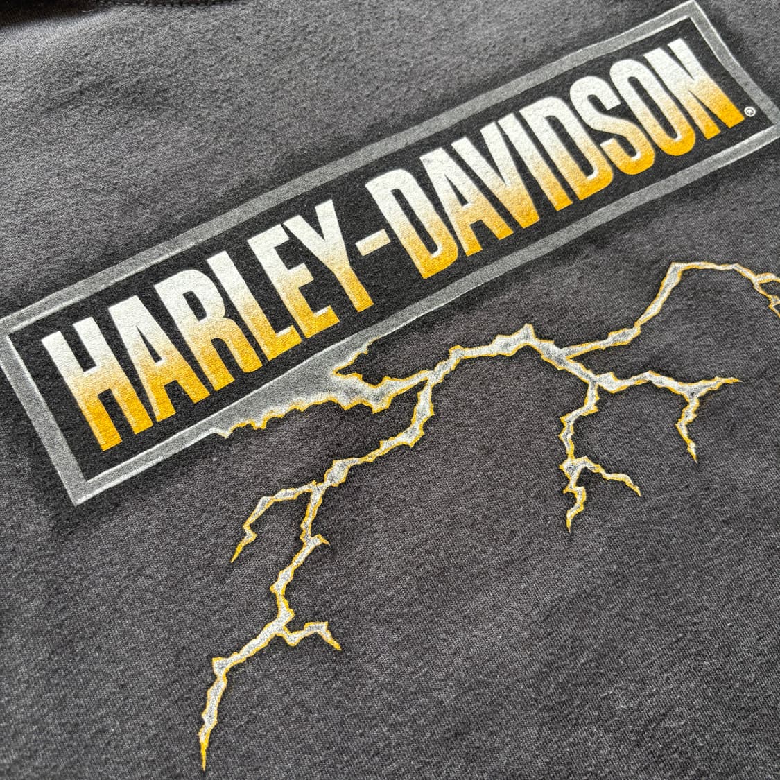 빈티지 할리데이비슨 라이트닝 롱슬리브 티셔츠 상품이미지4