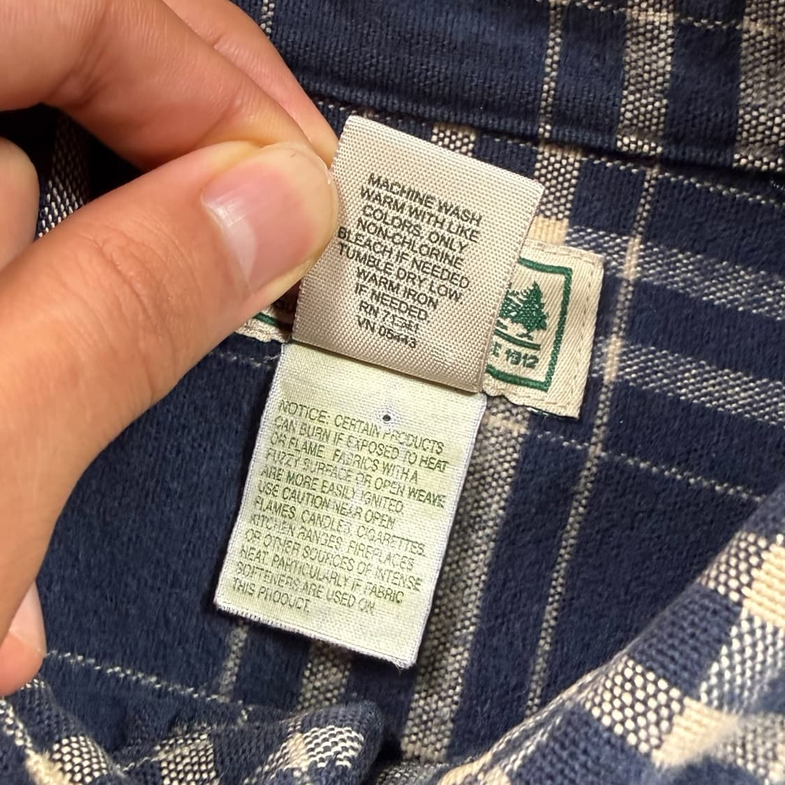 LL Bean 엘엘빈 플란넬 체크 셔츠 상품이미지5