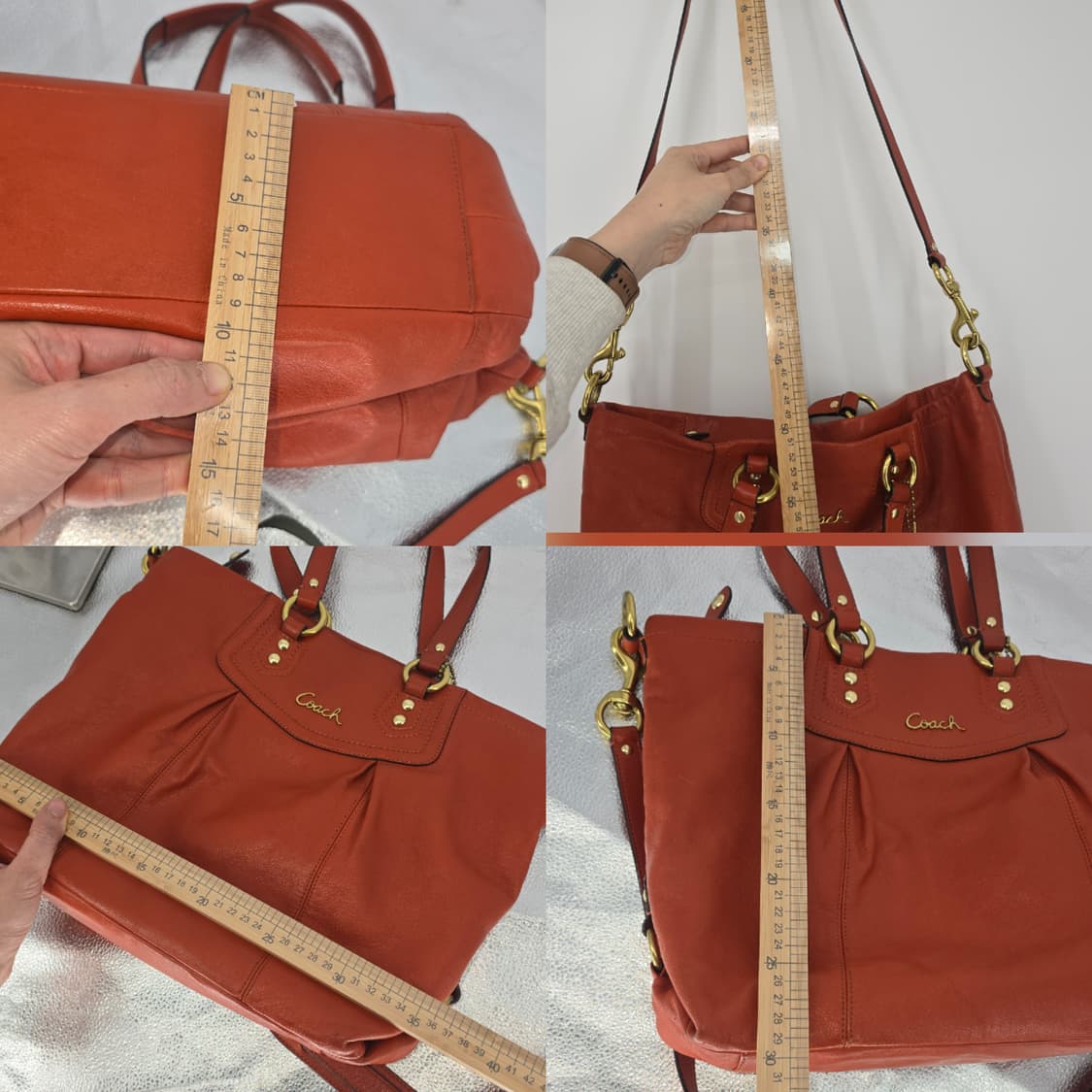 Vintage Coach Ashley Orange Leather Bag 상품이미지10