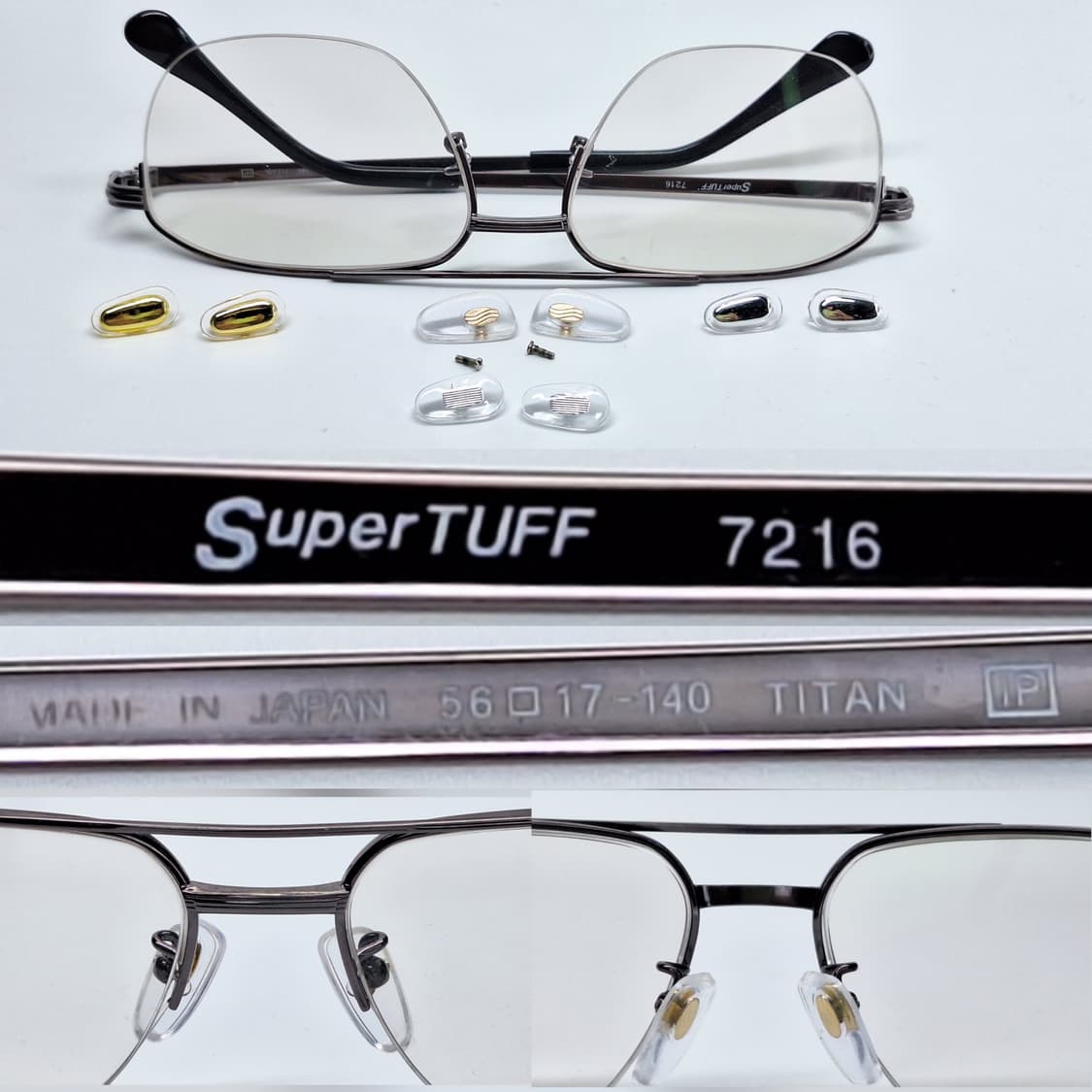 일본제 티타늄 이온도금 반무테 안경테 SuperTUFF 7216 비즈니스 상품이미지7