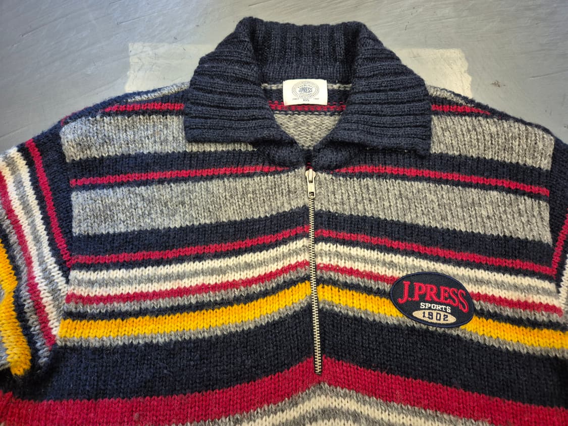 90s 제이프레스 하프 짚업 니트 상품이미지2