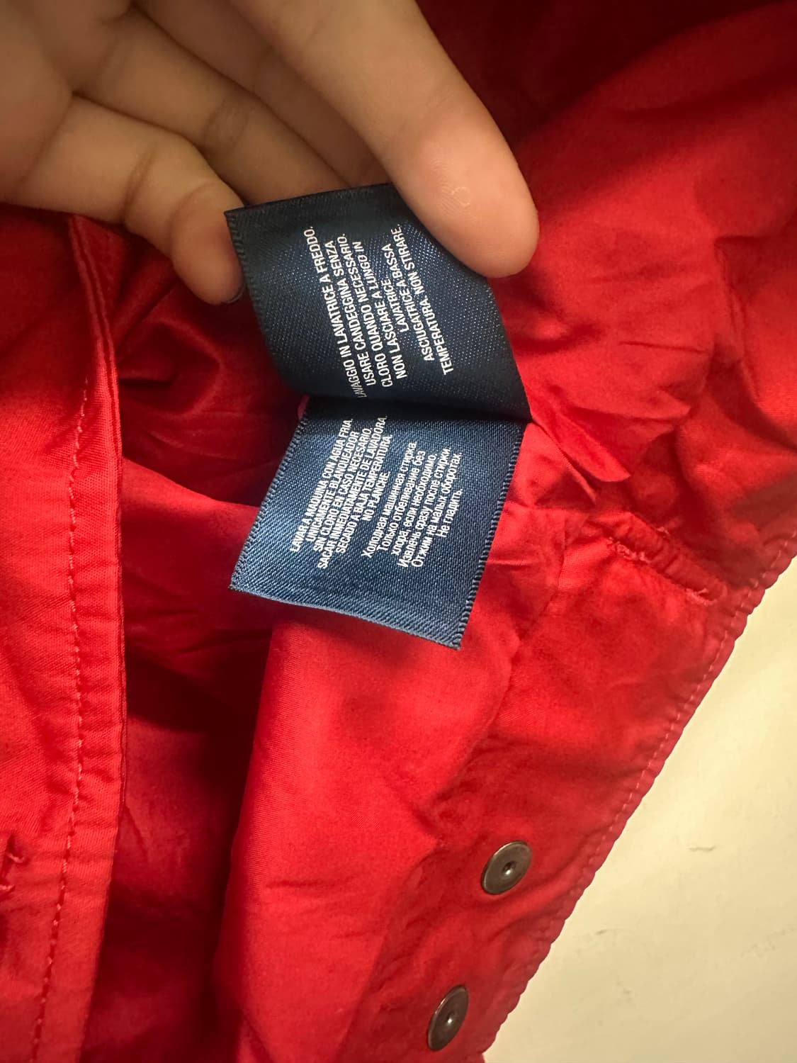 폴로랄프로렌 레드 바람막이 집업 상품이미지5