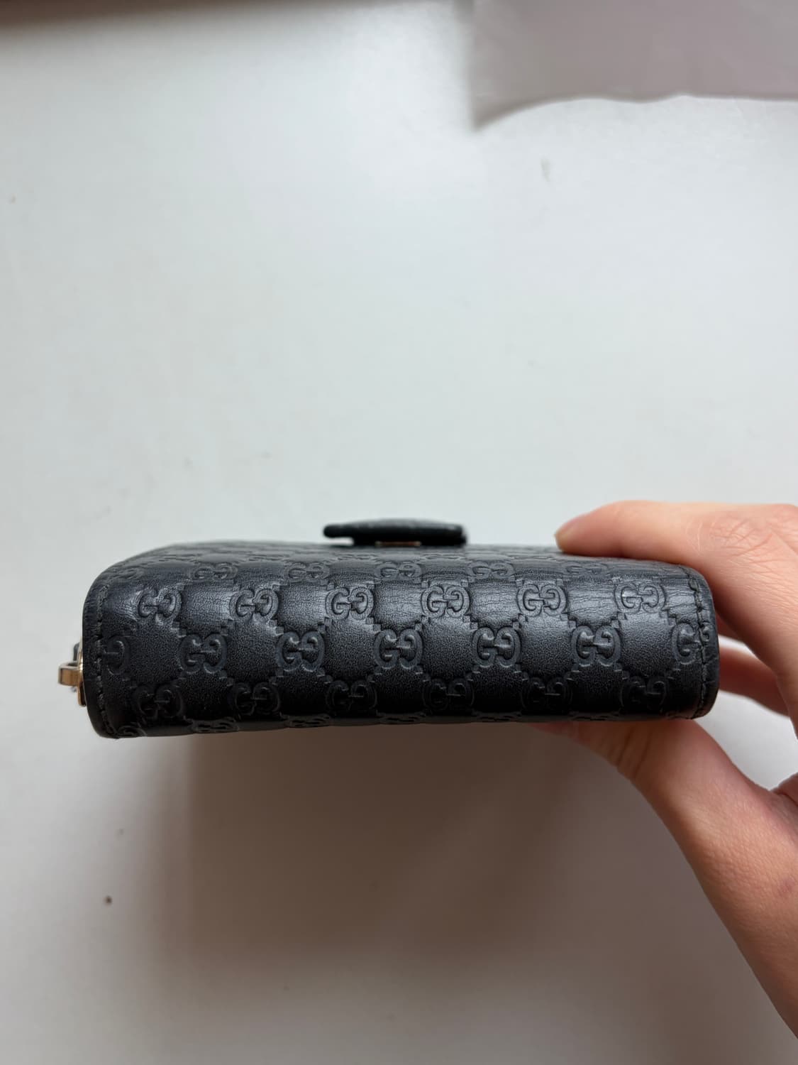 구찌 CG마이크로 블랙 시마 반지갑 상품이미지7