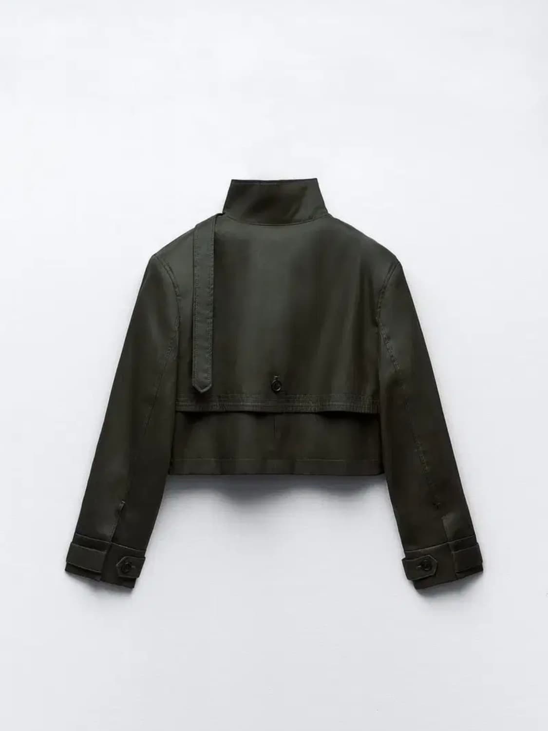 ZARA 자라 왁스드 크롭 트렌치자켓 상품이미지8