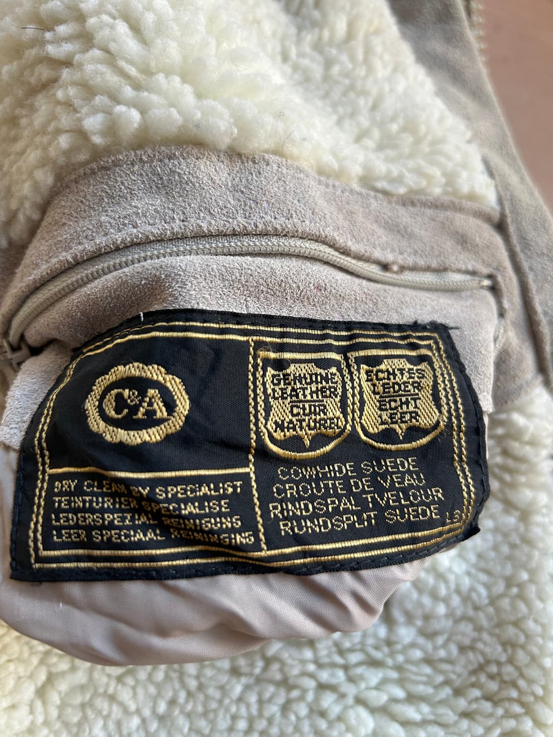 빈티지 소가죽 스웨이드 봄버자켓 상품이미지10