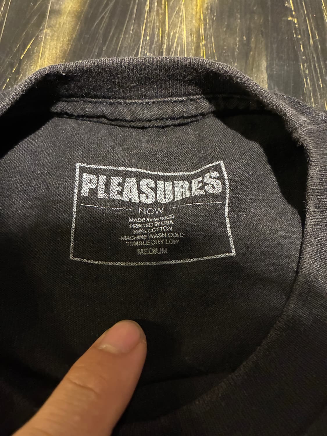 M) 플레저스 PLEASURES 반팔 블랙 스컬프스토어 상품이미지4