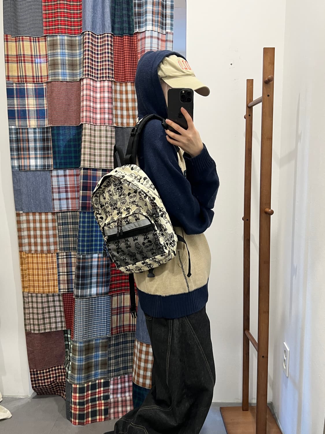 히스테릭글래머 미니 크림 백팩 상품이미지3