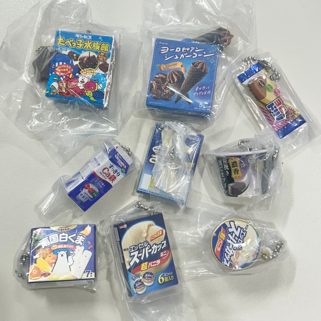 블루 과자 가챠 9개 일괄 상품이미지1