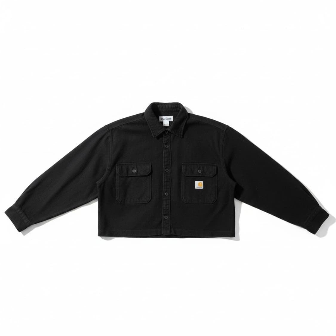 칼하트 블랙 크롭 셔츠 자켓 L 상품이미지1