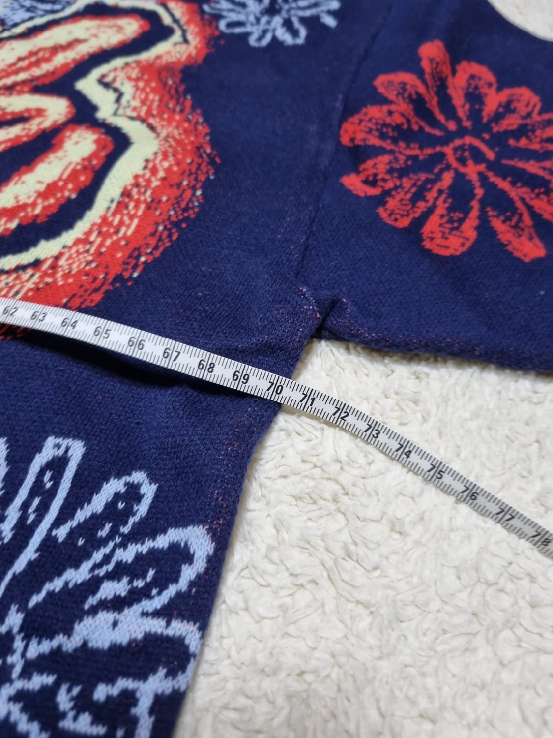 블루마블 자카드 니트 후드티 상품이미지3