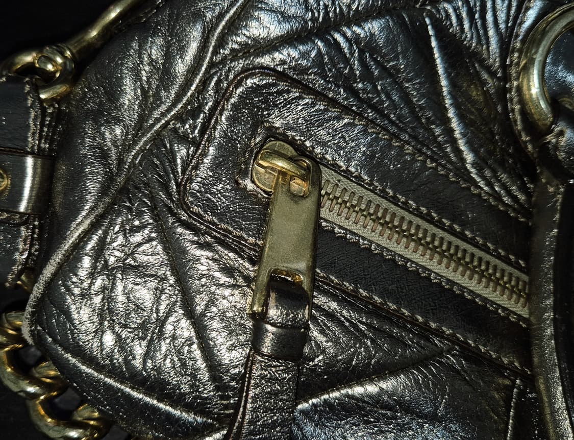 Marc Jacobs 2000s metallic Chain leather 상품이미지4