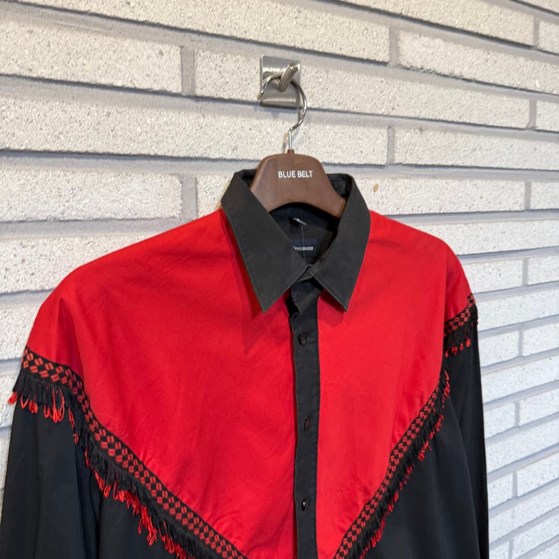 USA VINTAGE 프린지 웨스턴 배색 셔츠 상품이미지3
