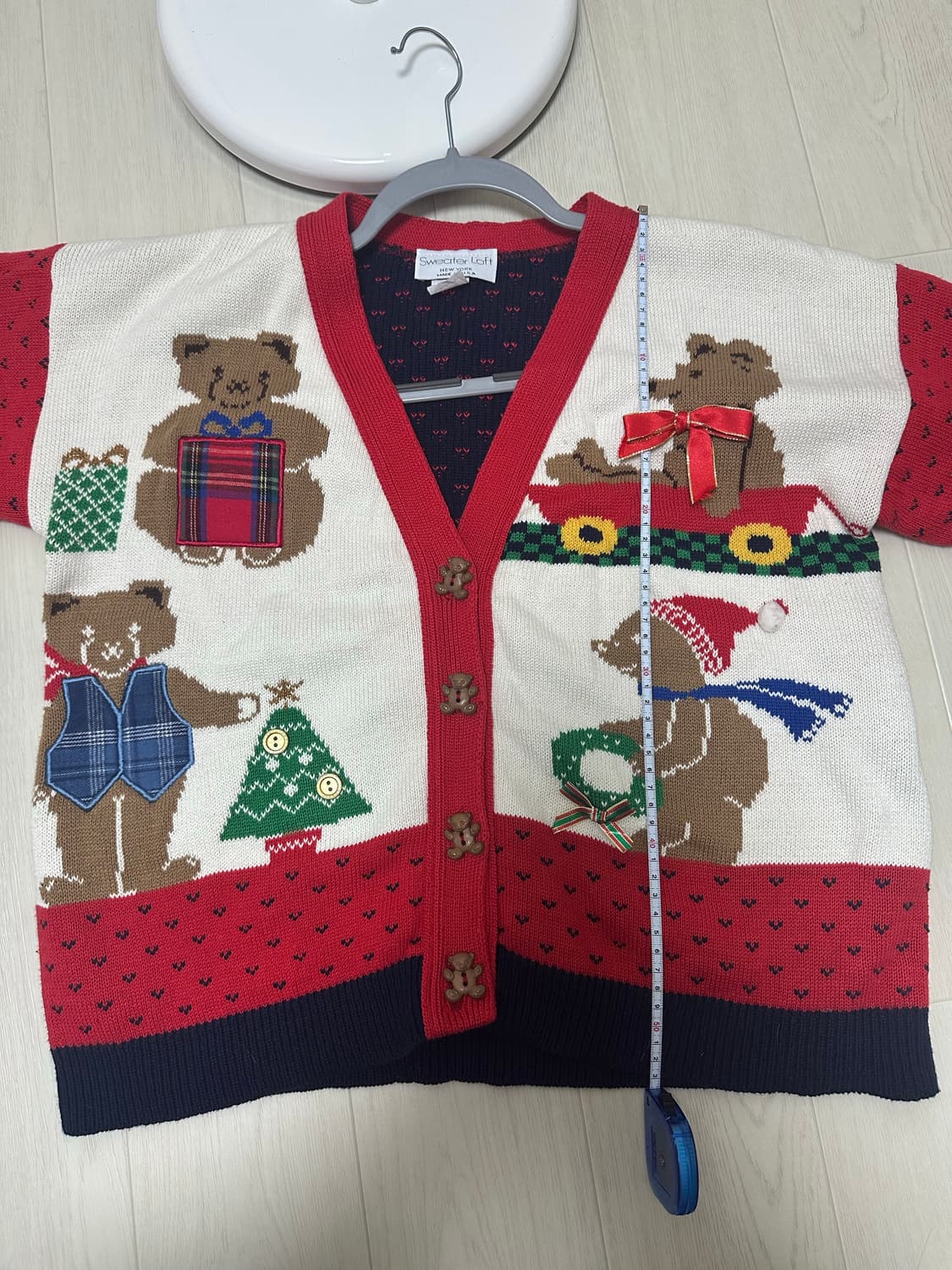 sweater loft 곰돌이 니트 가디건 상품이미지9