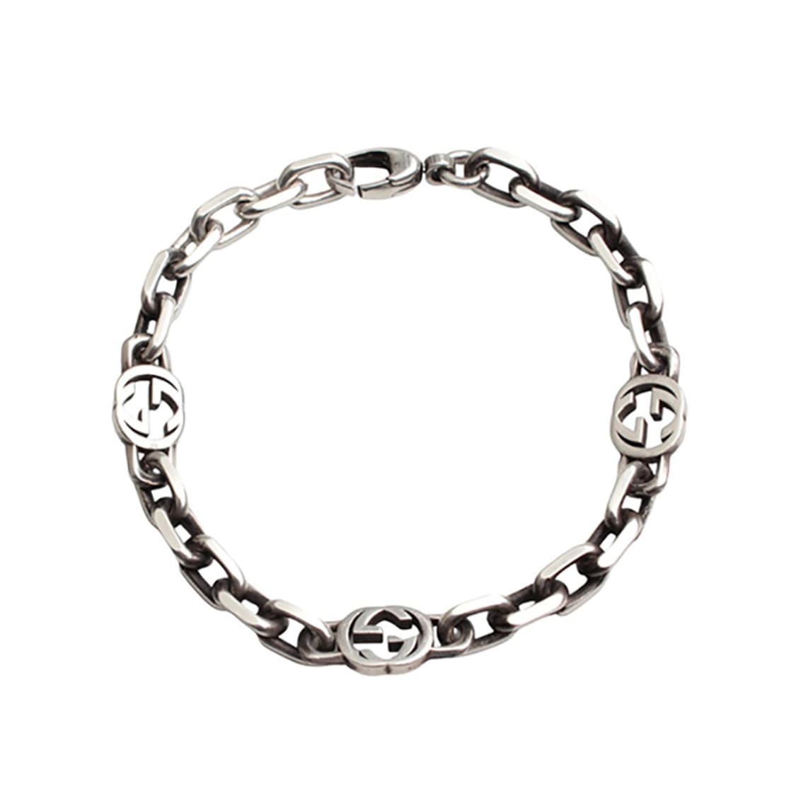 구찌 925 실버 GG로고 체인 팔찌 상품이미지1