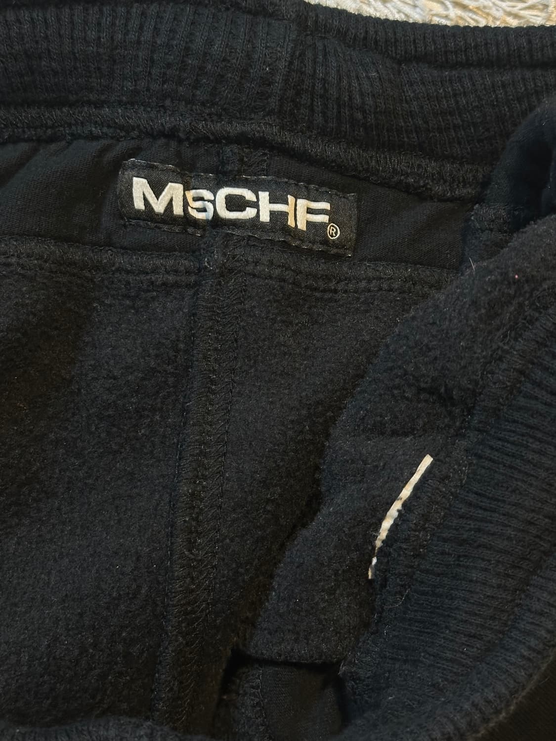 미스치프 MSCHF 롬버스 와플 기모 스웻팬츠 블랙 상품이미지5