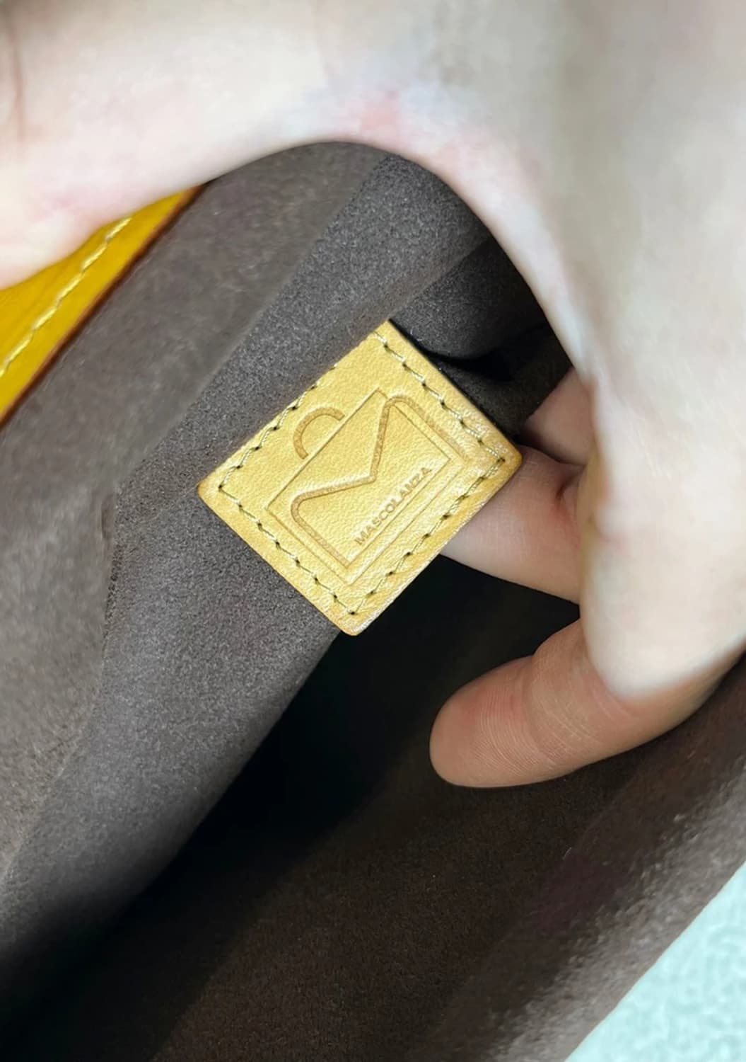 MASCOLANZA X 해리스트위드 헤링본 핸드백 A1746 상품이미지7