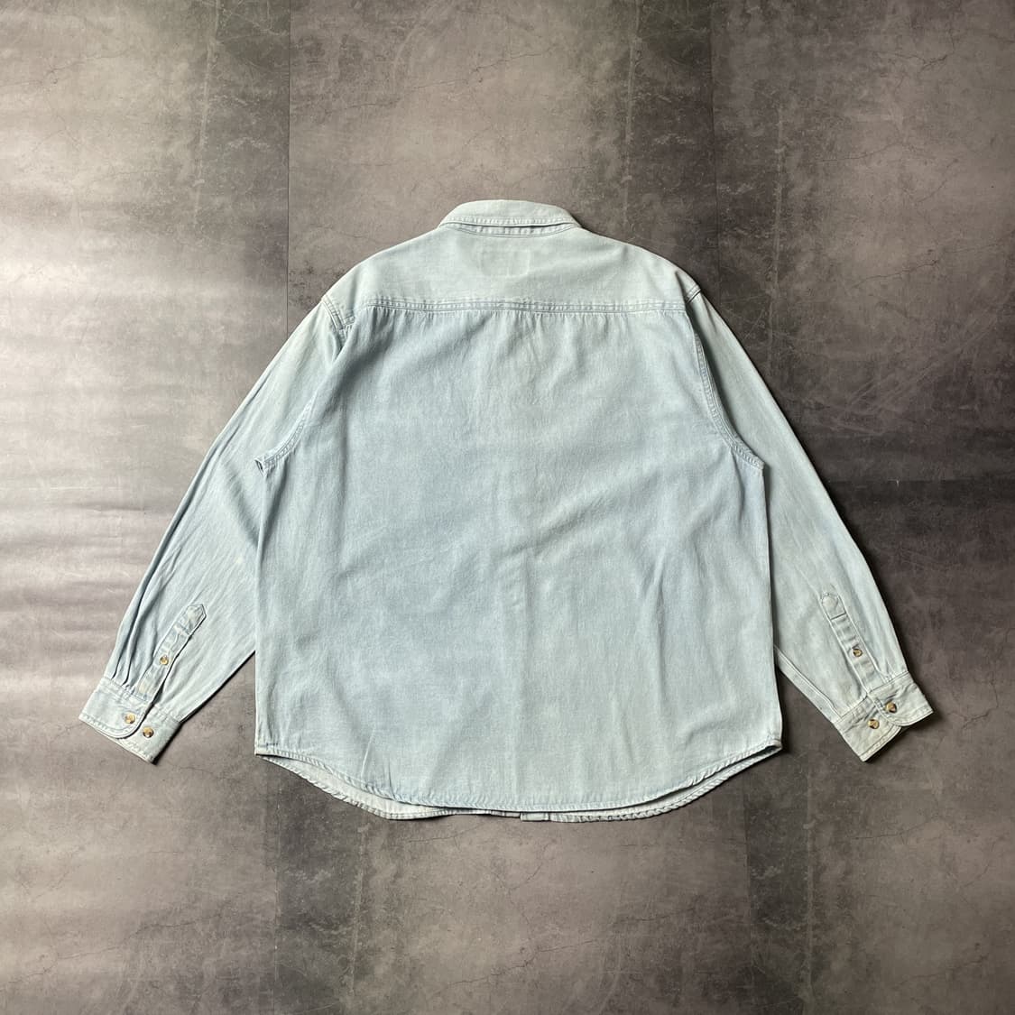 HARVARD 빈티지 라이트블루 데님 코튼셔츠 A00365 상품이미지7