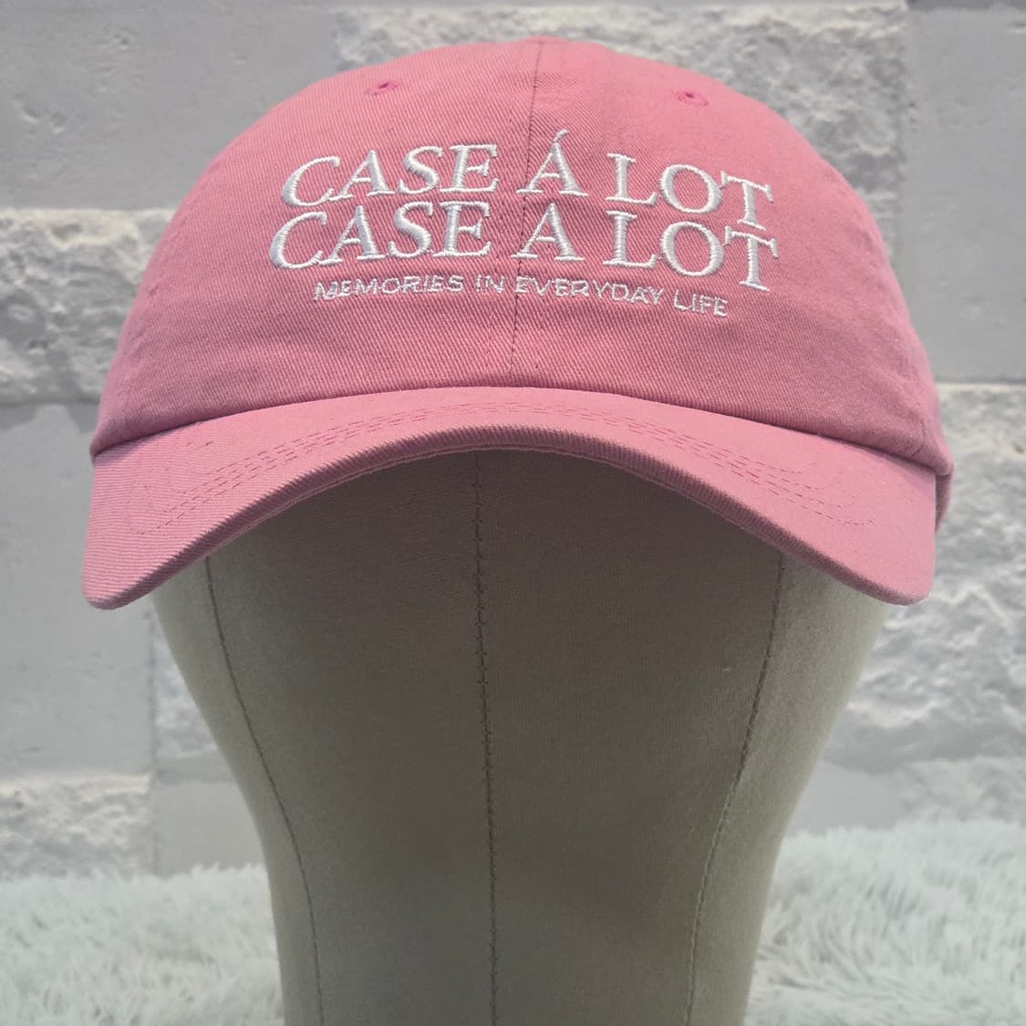 L8-4:케이스어랏 코튼 데일리 볼캡 핑크(약 55-59cm)금액16 상품이미지3