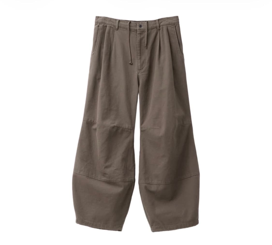 해칭룸 볼륨 팬츠 Oxford Washed Dark Beige (3) 상품이미지2