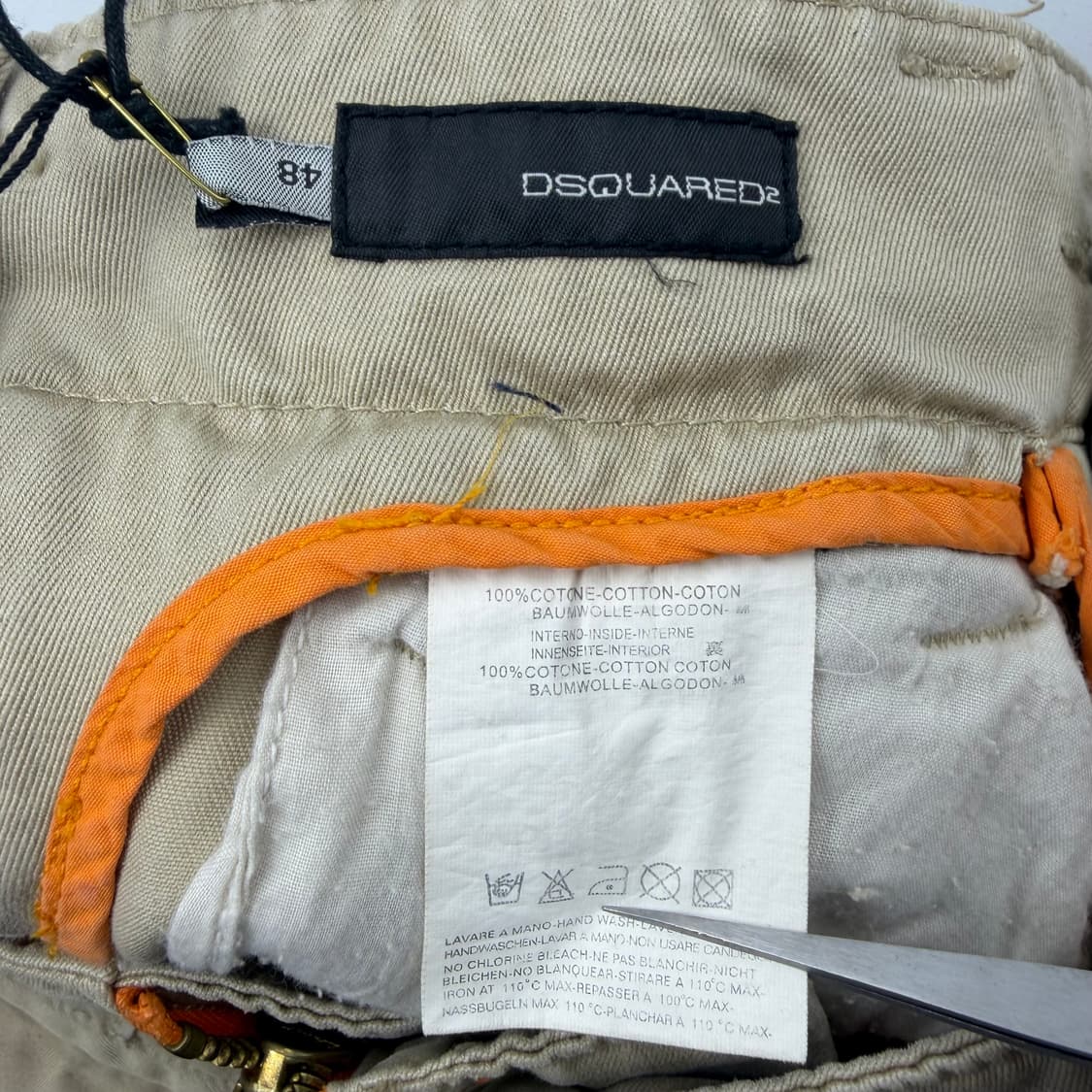 (48)디스퀘어드2 사이드지퍼 코튼 치노팬츠 상품이미지4