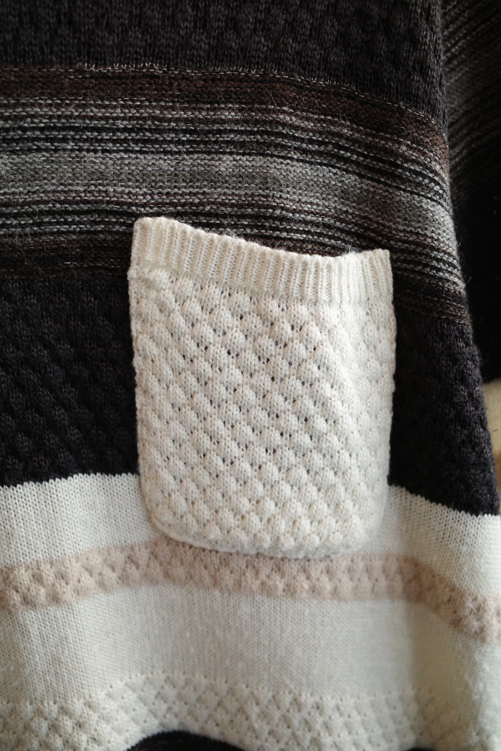 Japan brand 포켓 울 니트 상품이미지4