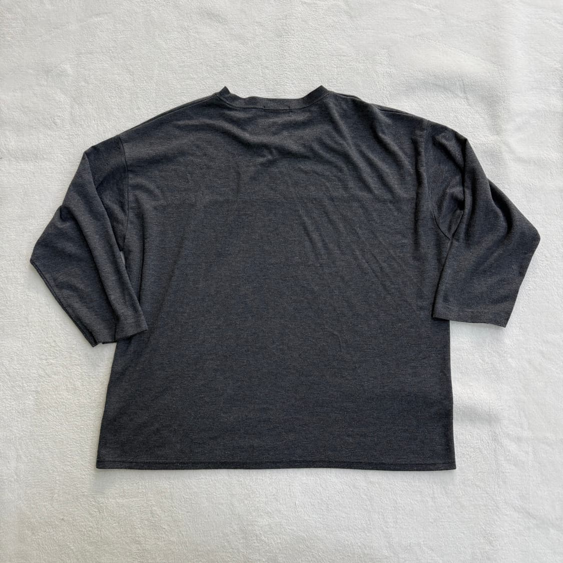 2XL 오까네 빈티지 트임 긴팔 티셔츠  0320T 상품이미지2