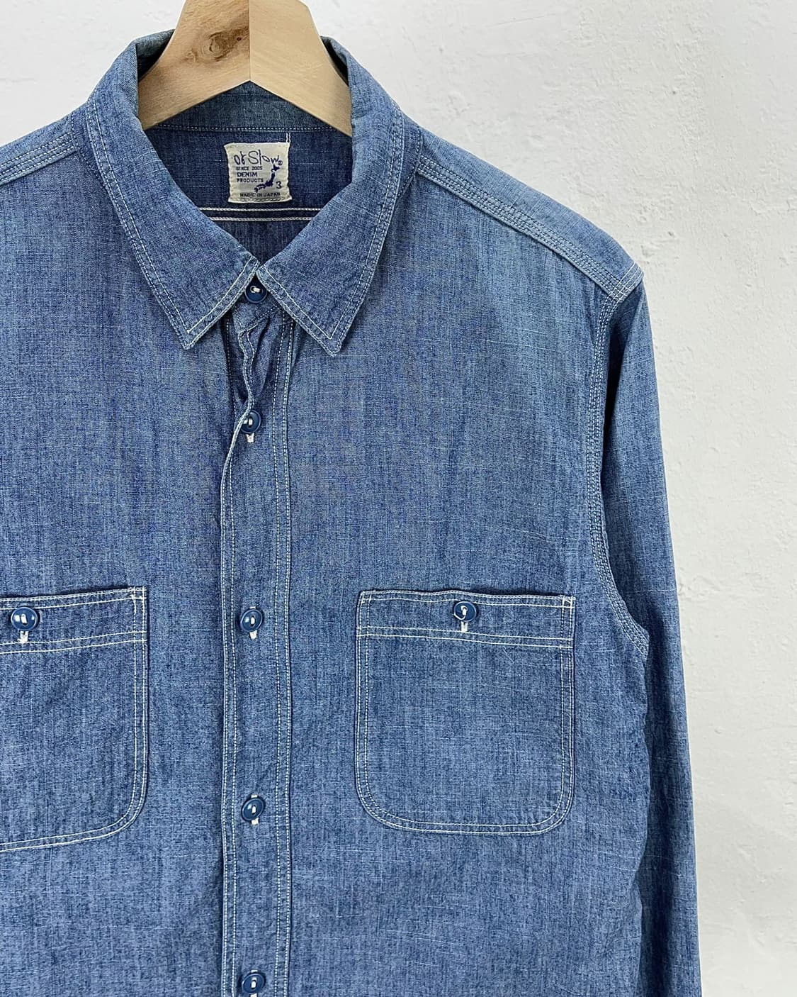 오어슬로우 샴브레이 오리지널 포켓 워크 셔츠 상품이미지3