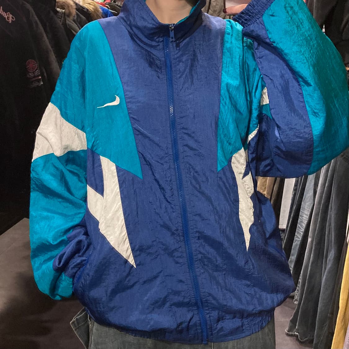 [IM]나이키 바람막이 블루 배색 상품이미지4