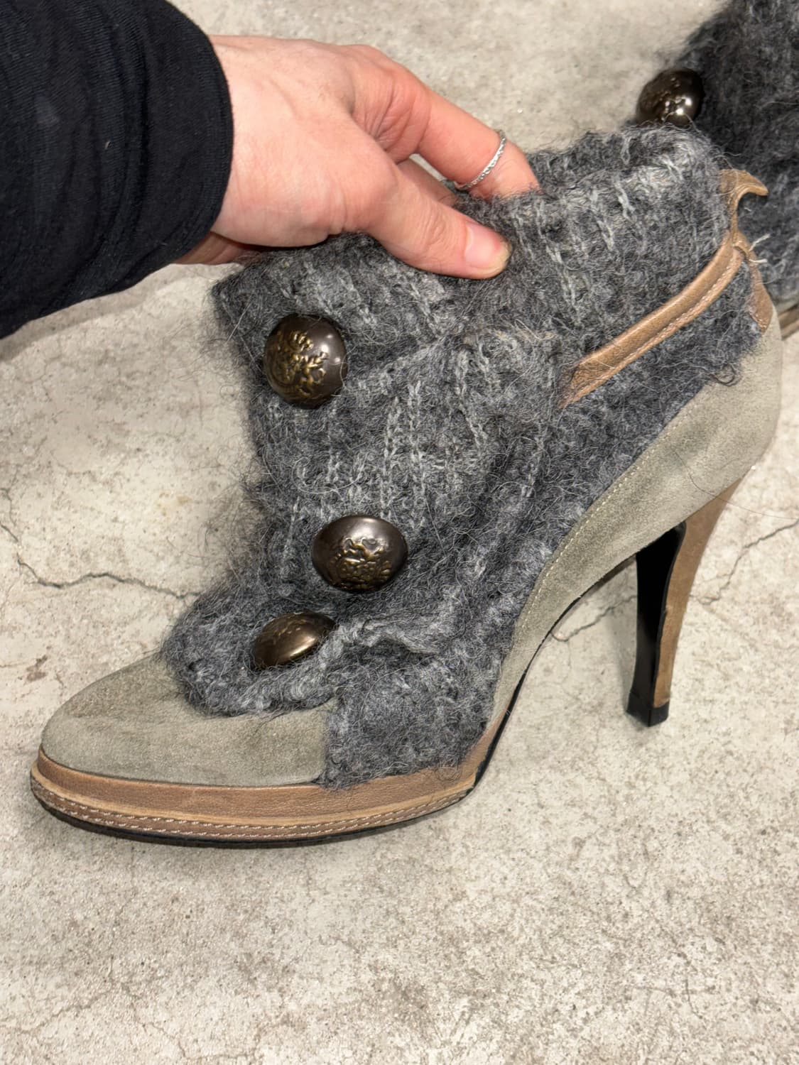 Jpn 나폴레옹 니트 하이힐 상품이미지9