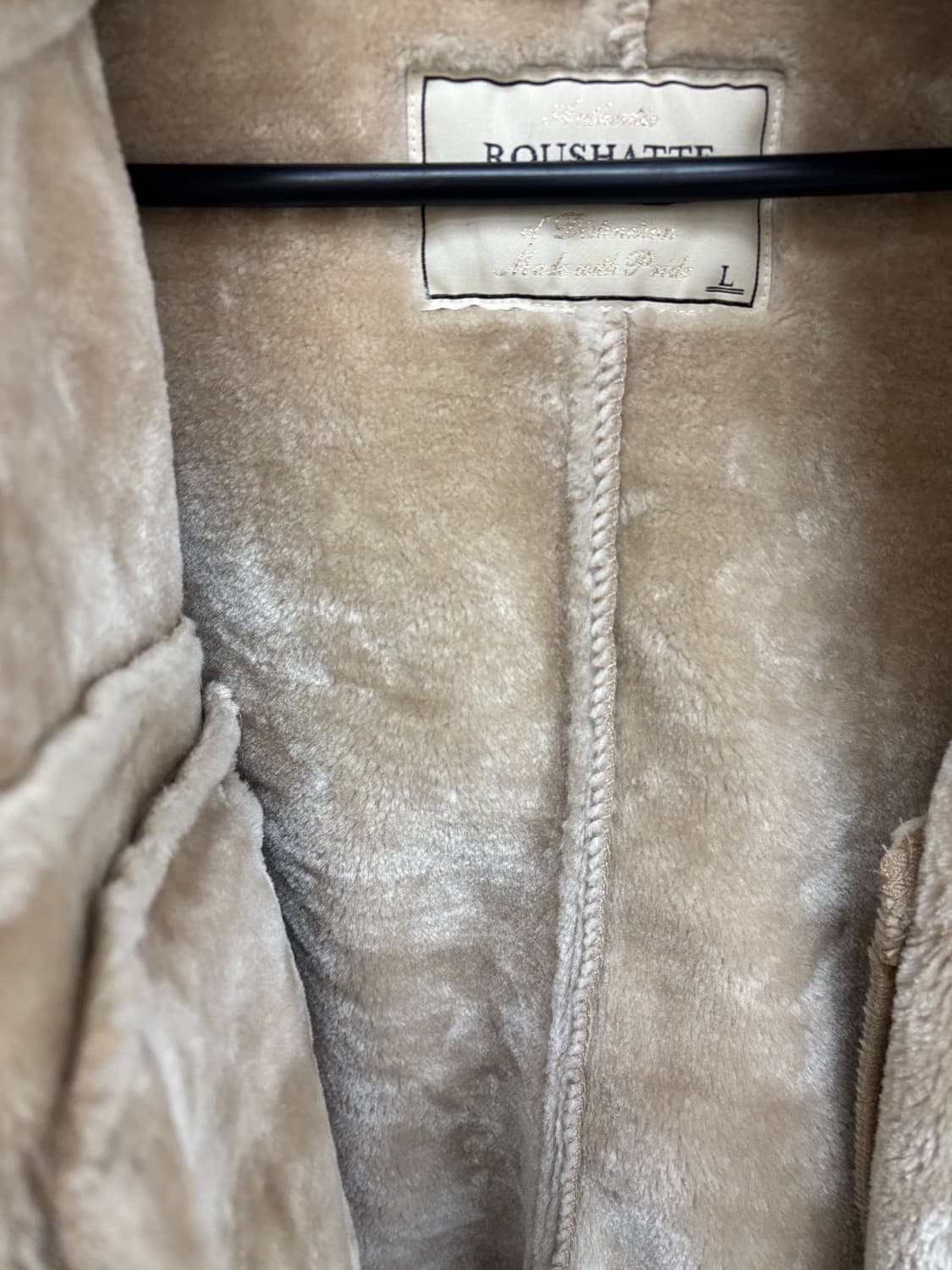 빈티지 베이지 무스탕 자켓 상품이미지9