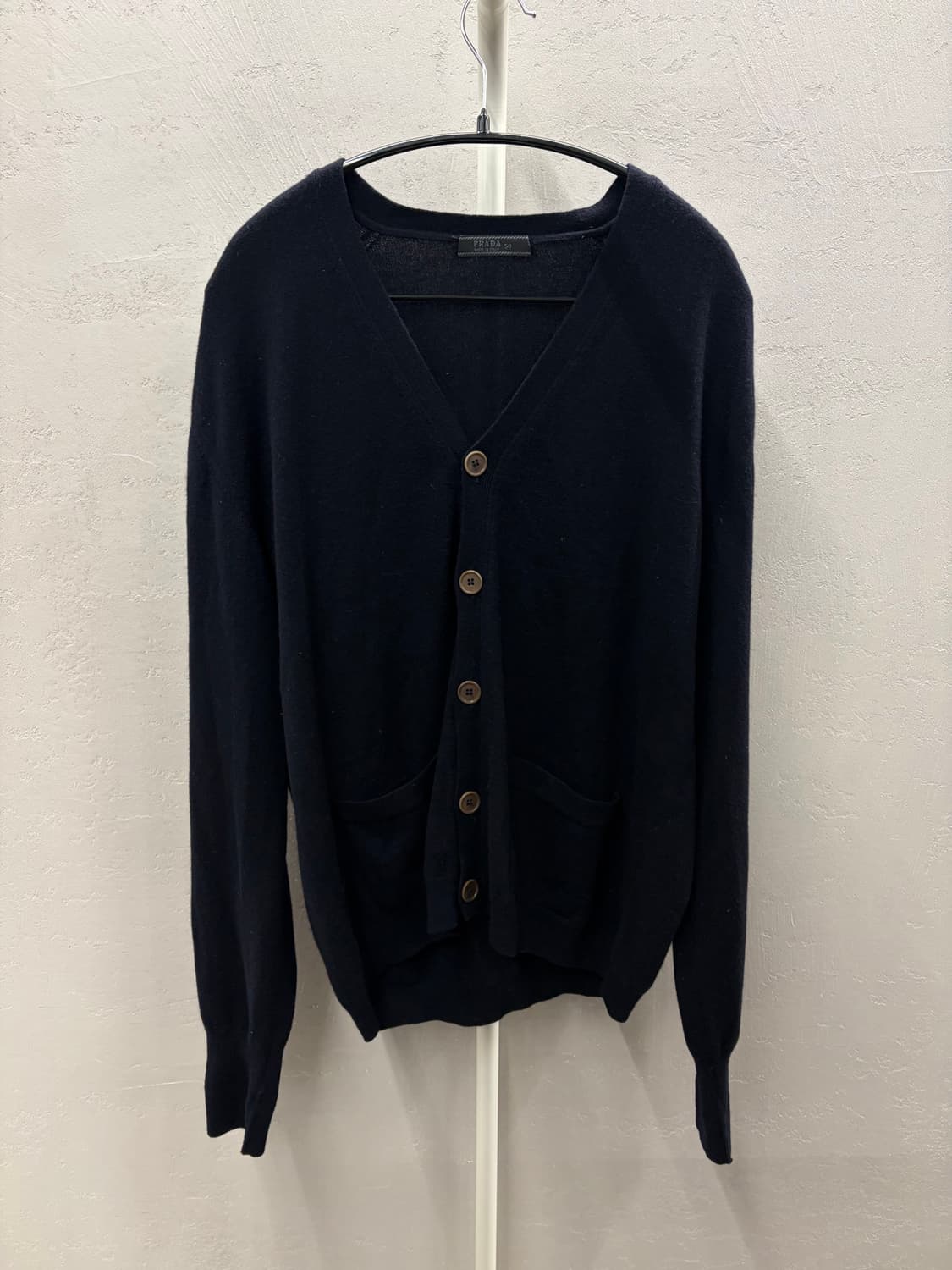 PRADA 블랙 캐시미어100 가디건 50 상품이미지2