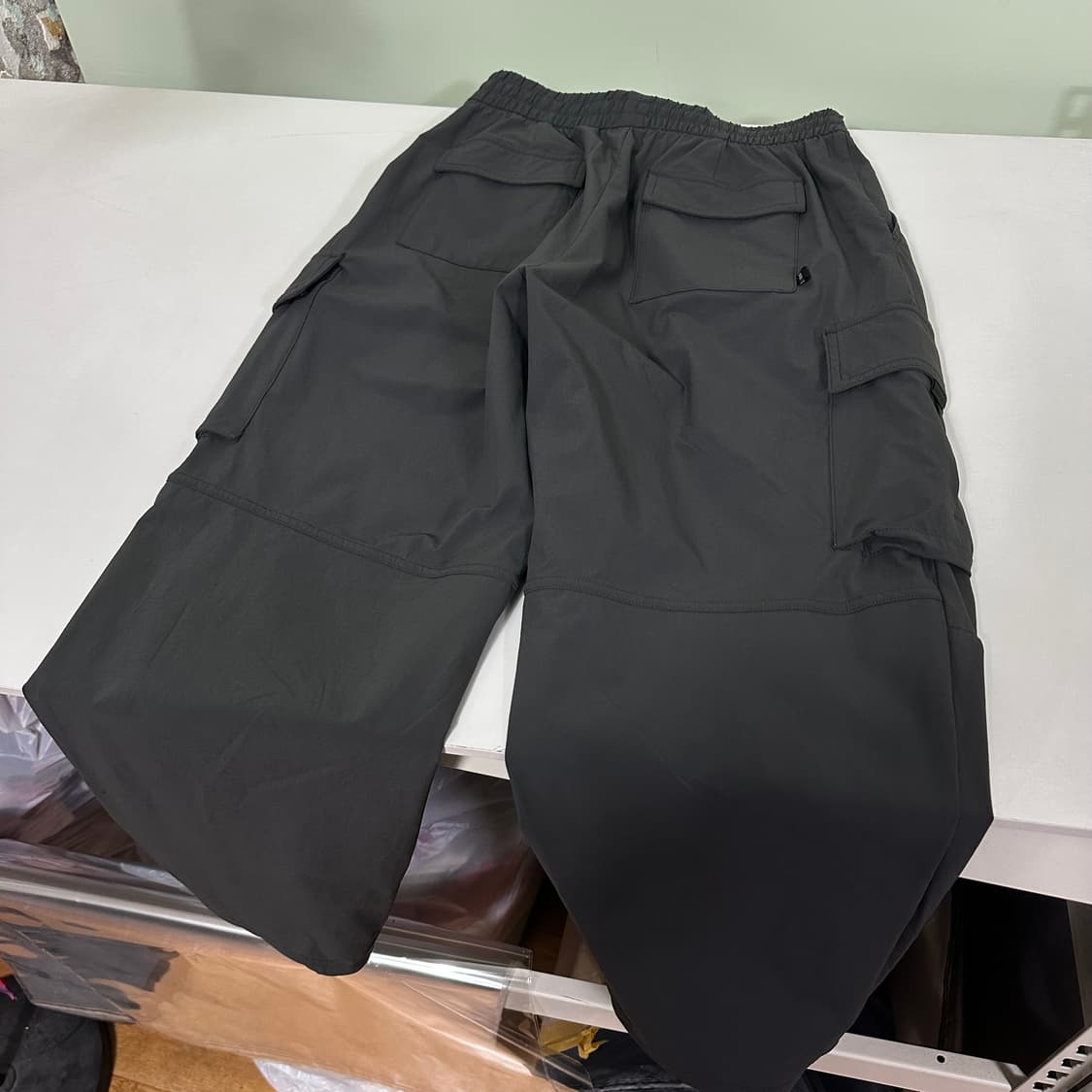 우먼M 안다르 ANDAR 그레이 카고 나일론팬츠 상품이미지6