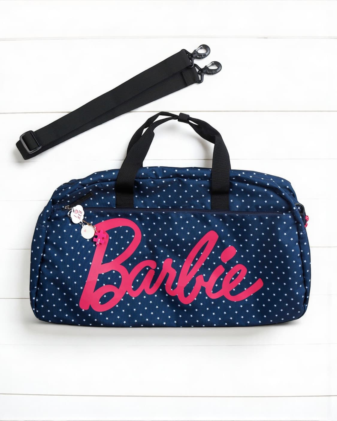 [Barbie] 네이비 컬러 스타패턴 보스턴백 상품이미지1