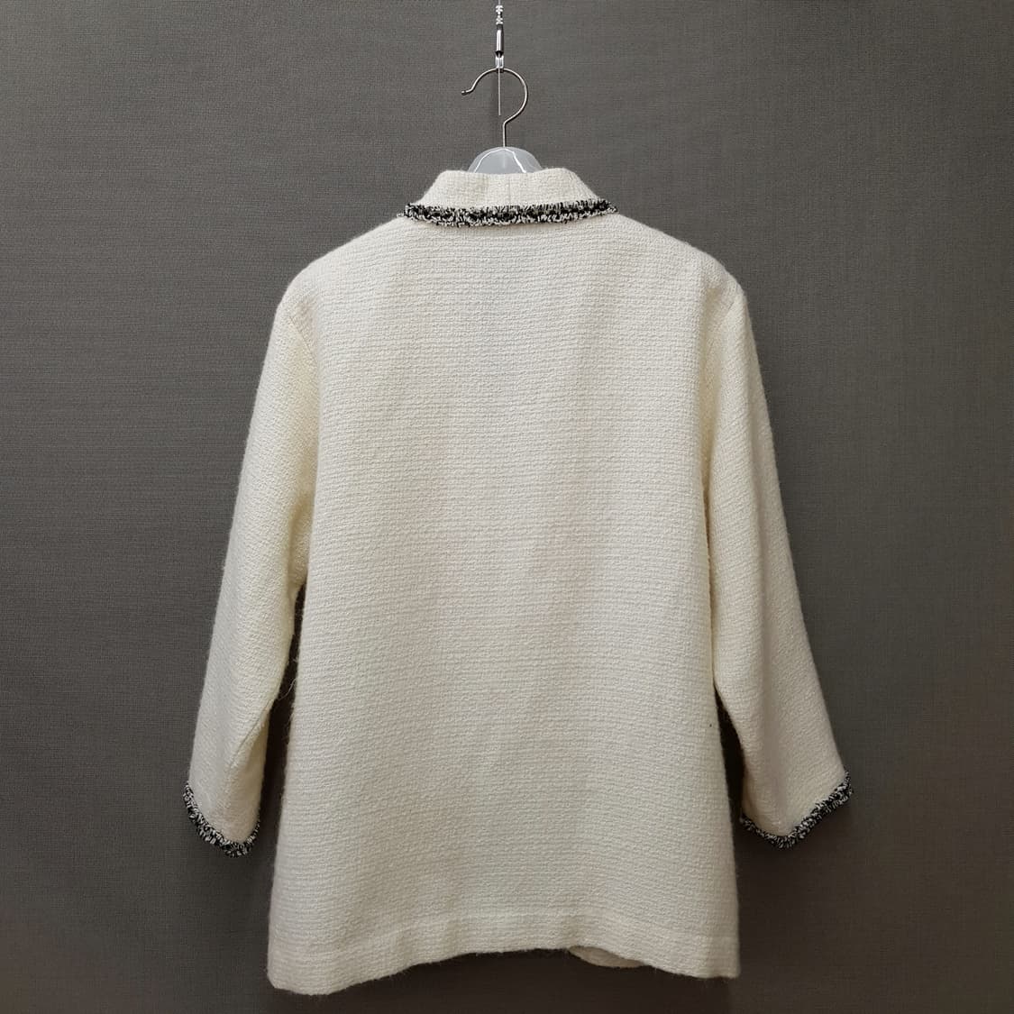 마쥬 maje 트위드 스타일 배색 포켓 가디건 36사이즈 상품이미지5