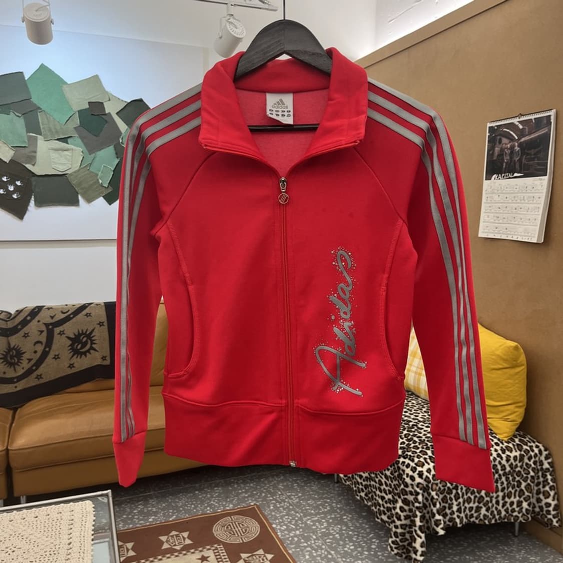 아디다스 레트로 Y2K 키치 프린팅 져지 집업 L C09889 상품이미지3