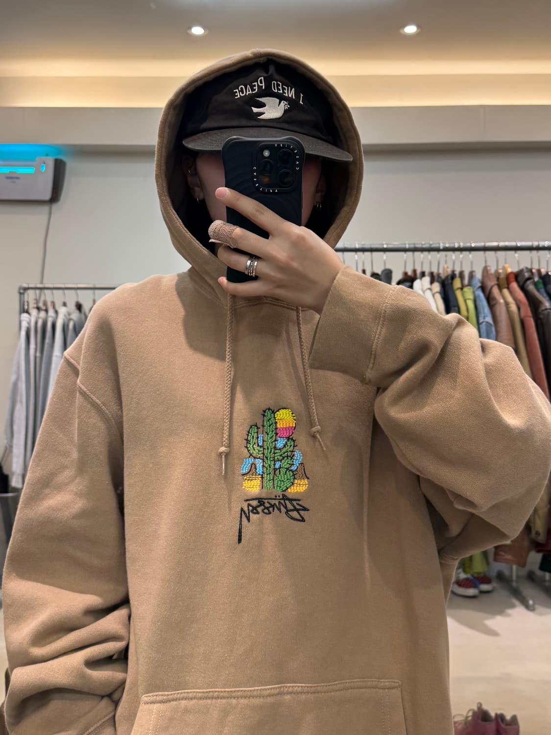 스투시 선인장 그래픽 후드티 상품이미지7