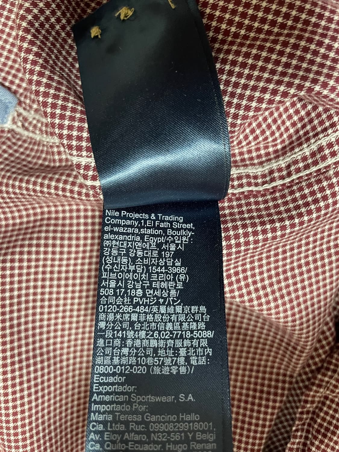 타미힐피거 체크셔츠 상품이미지9