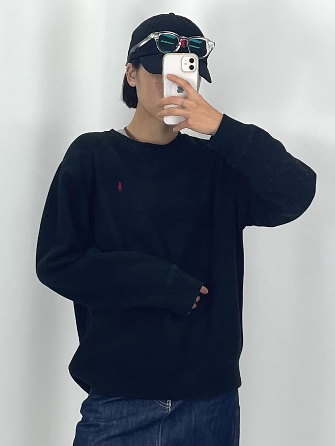 루키CK9728: 폴로 블랙 맨투맨  상품이미지2