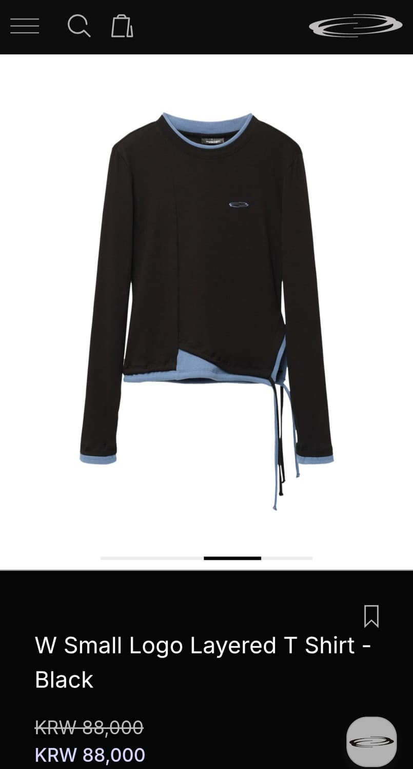 아이브 레이 착용)오프닝프로젝트 레이어드 긴팔티셔츠 상품이미지4