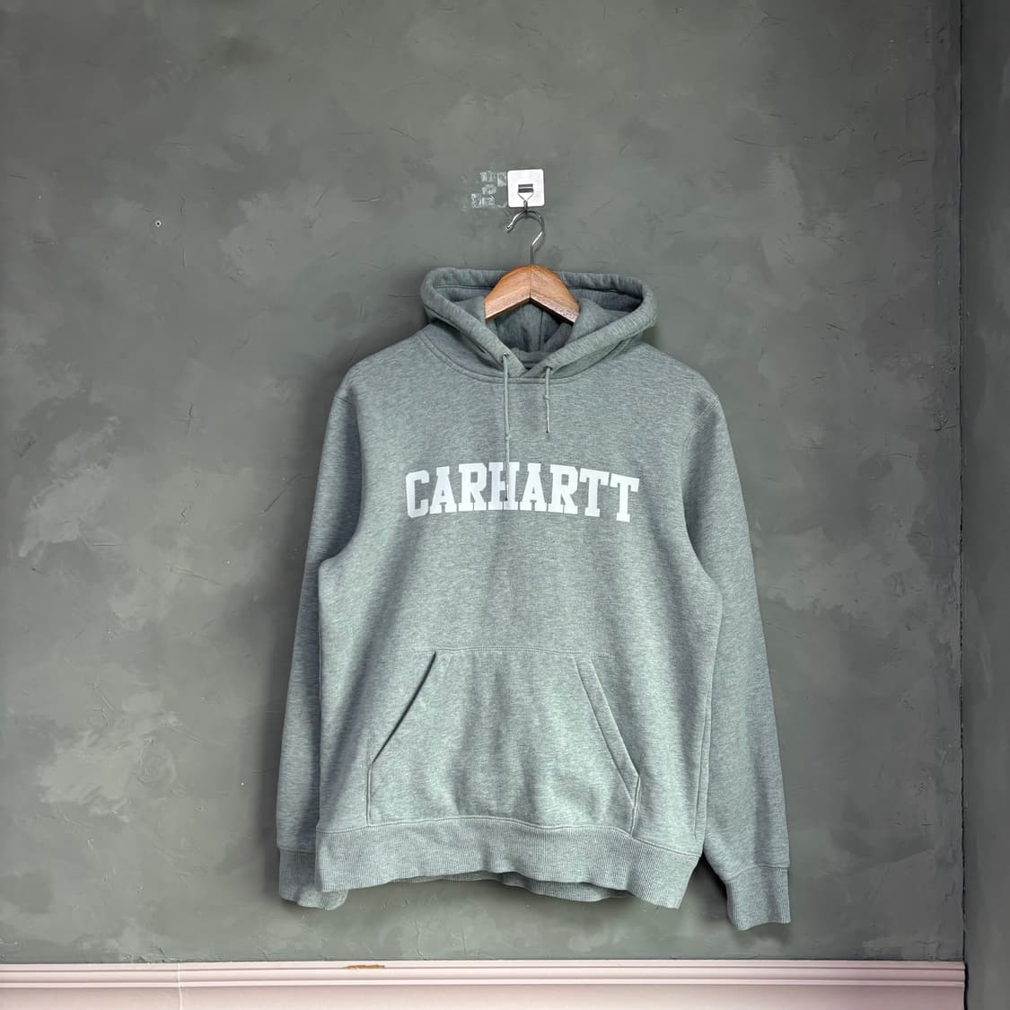 칼하트 빅로고 후드 그레이 상품이미지1